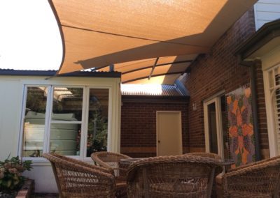 Domestic Shade Sail And Structure