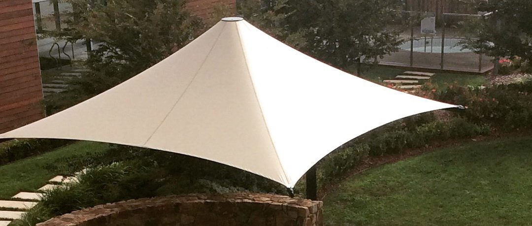 5m x 5m Cantilever Waterproof Umbrella Installation