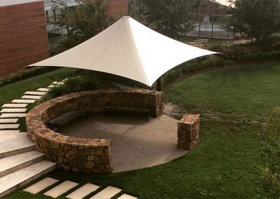 5mx5m architectural shade umbrella