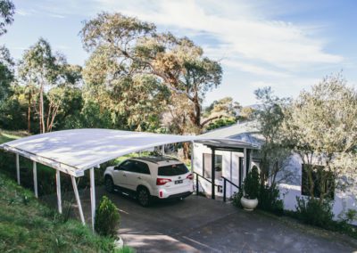 Triax Shade Sail structure and installation - Water proof Carport