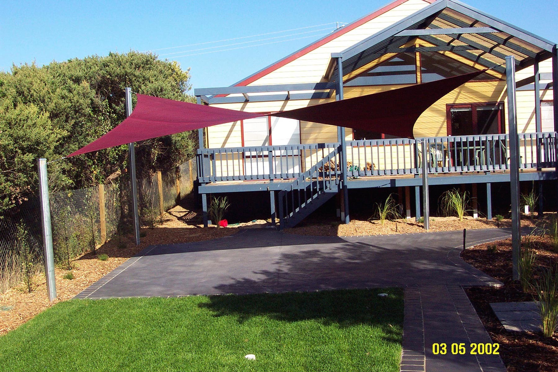 Residential Shade Sail structures design and installation