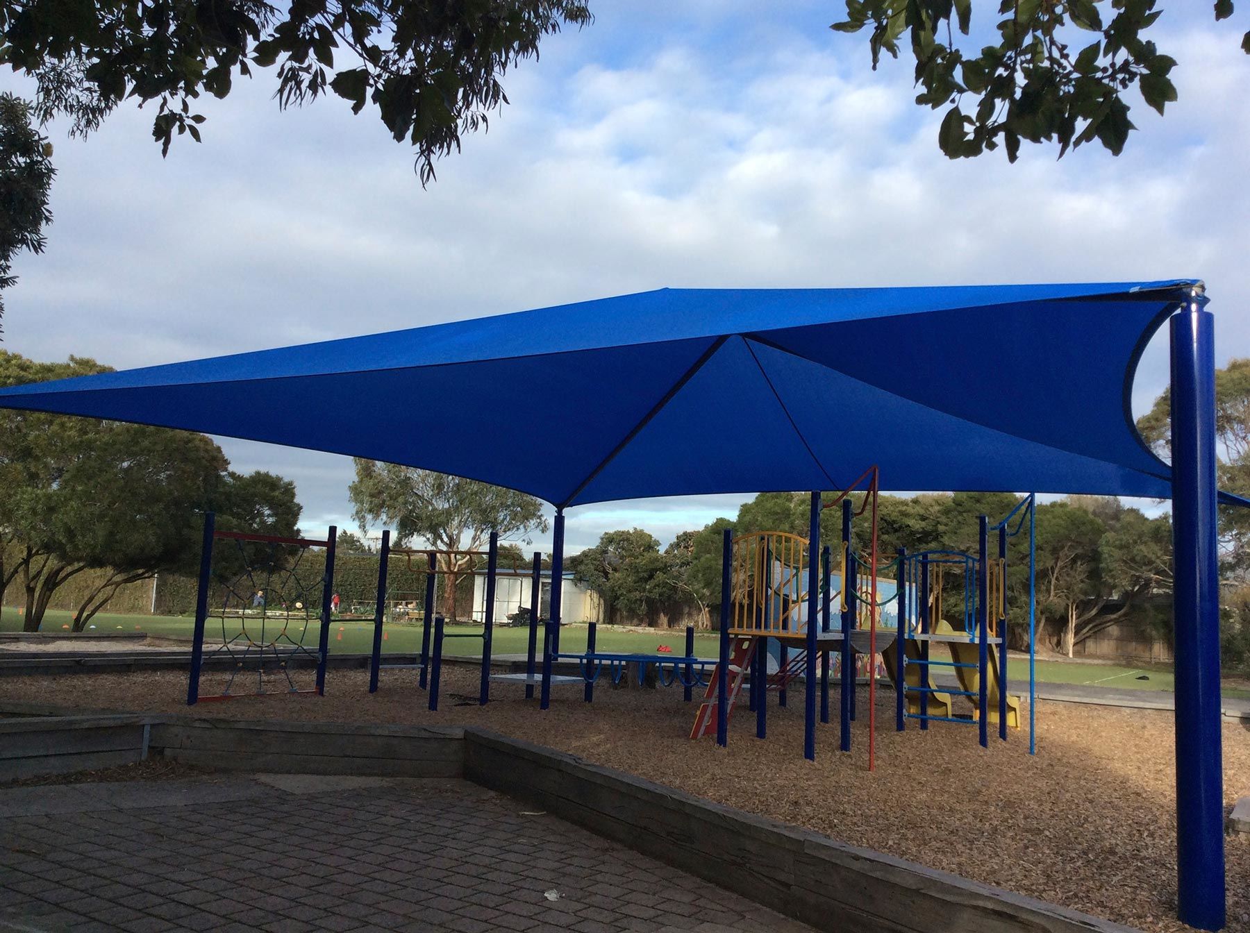 Framed shade structure