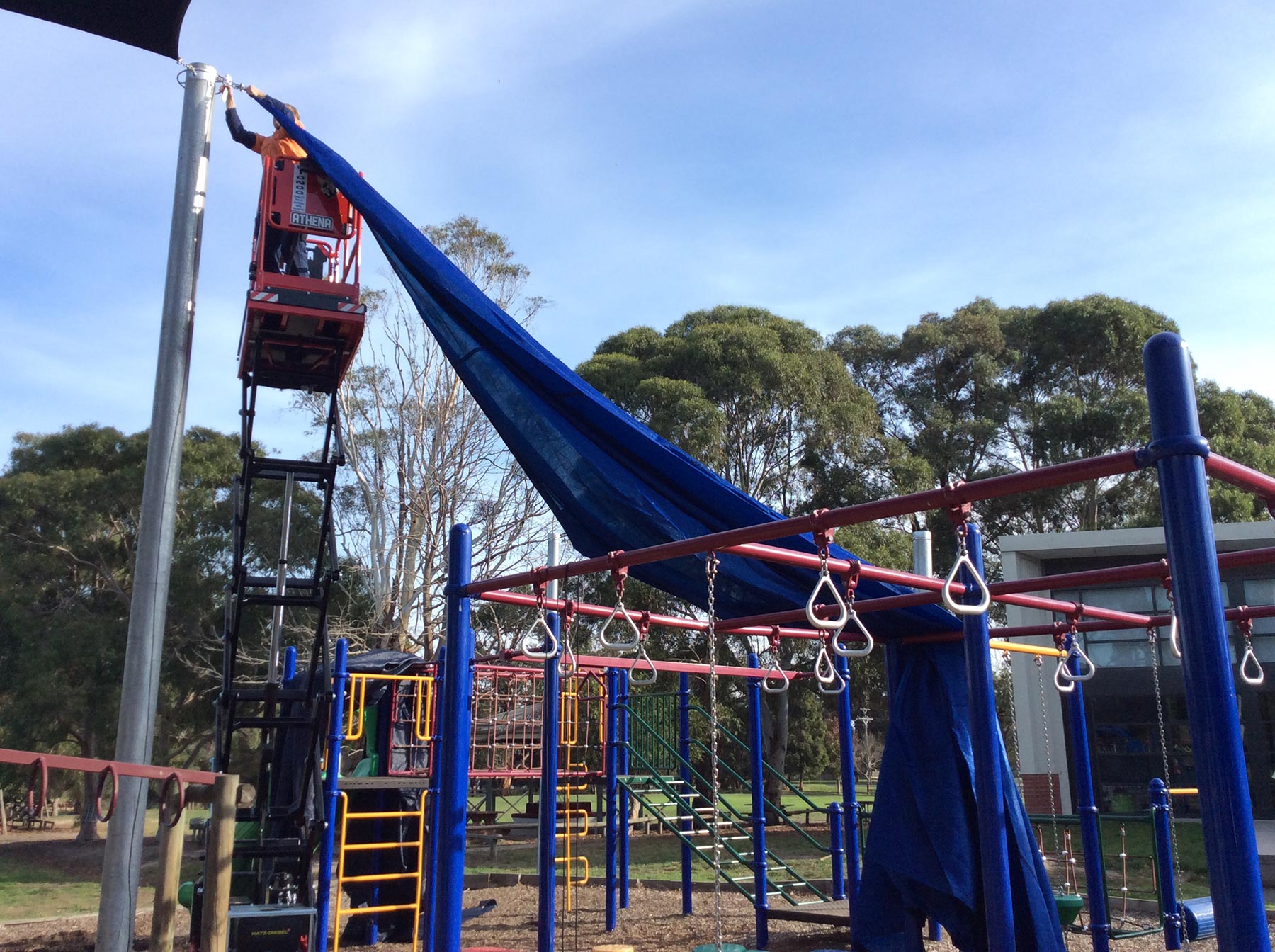 Shade Sail Services - Installing Shade Sail - Shade Sail Cleaning - Shade Sail repairs