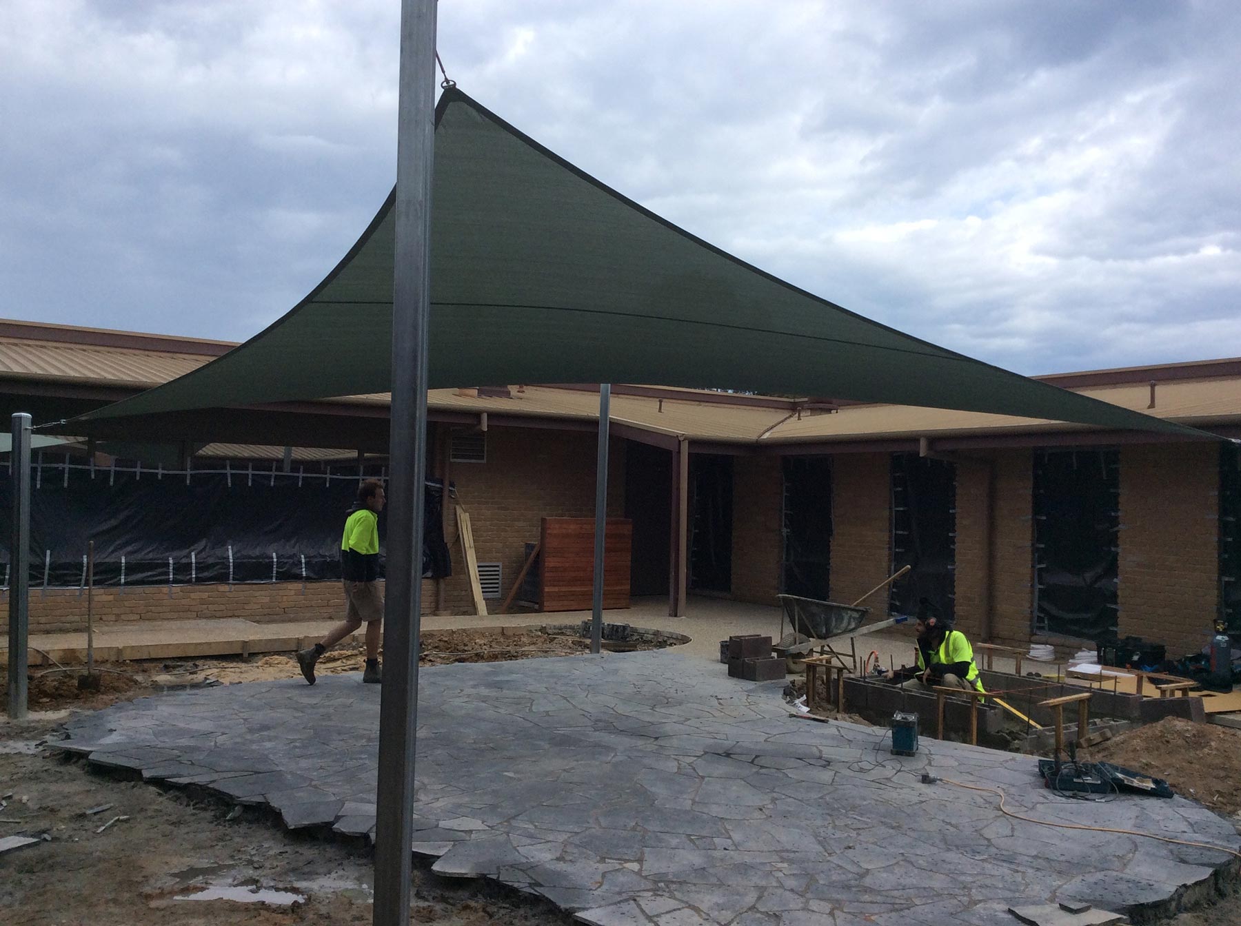 Rye Foreshore Shade Sail Build