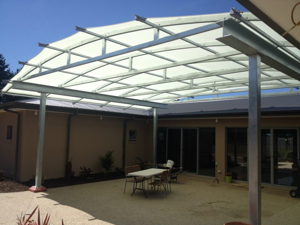 Ringwood cantilever shade structure Carport