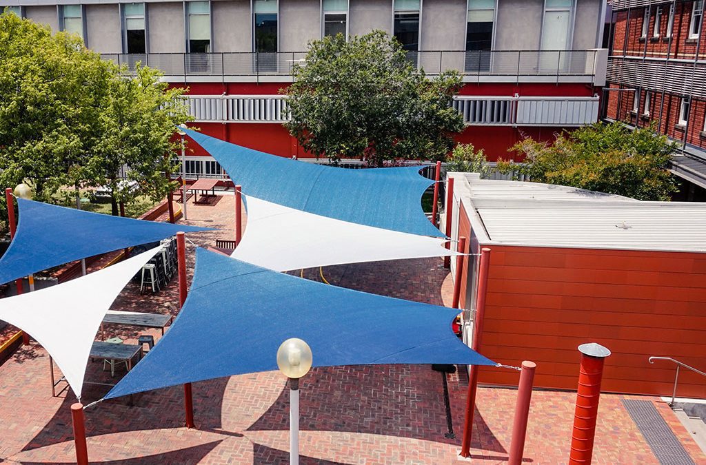 School shade sails - Melbourne Girls Grammar