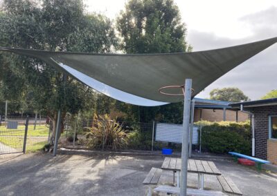 Damage shade sail that needs repairs or replacement
