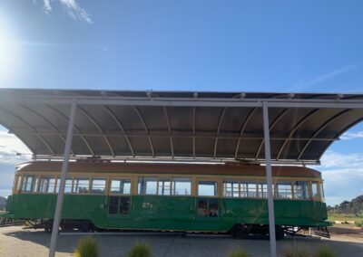 Barrel Shade Structure - Commercial Sail Shade Structure