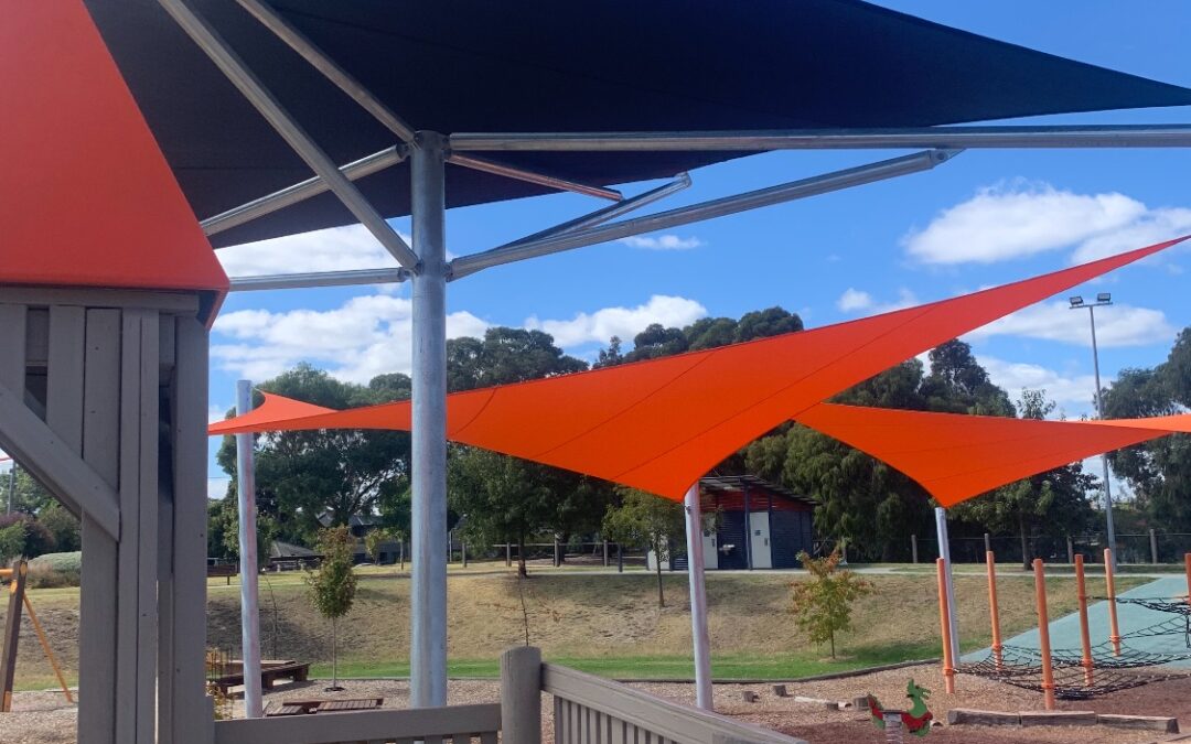 Sail Shade Structures Design and Installation - Burden Park Playground