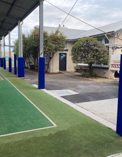 Post Pads - Covered Outdoor Learning Area - COLA Post Pads - Safety Pads - School Pole protectors