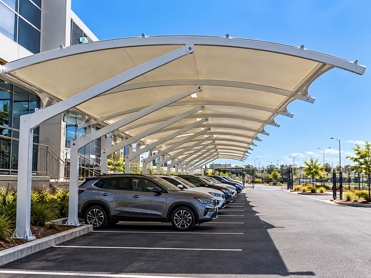 Car park shade sails & structure options
