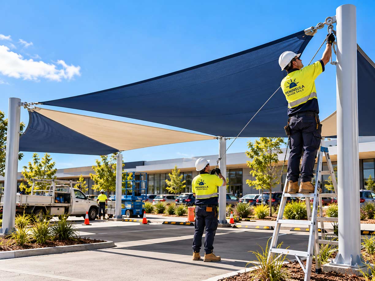 Commercial shade installation Melbourne