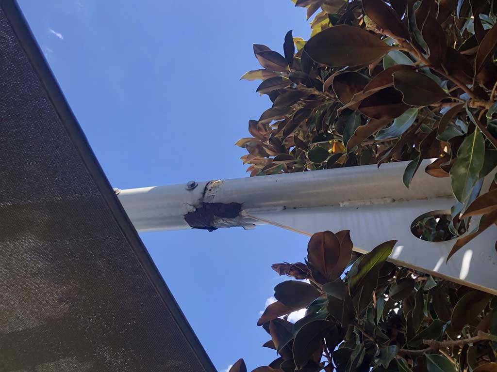 Shade sail structure inspection